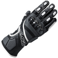 RST Fulcrum CE Perforated Leather Gloves - Grey / White / Black